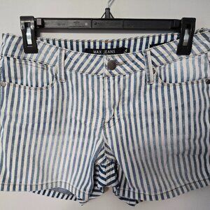 Vintage Max Jeans Striped Shorts